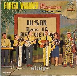 Signed Porter Wagoner In Person Recorded Live Vinyl Record W7350A