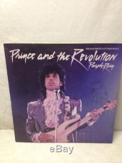 Signed Prince and The Revolution 12 Purple Vinyl Promo Rain Single Autograph