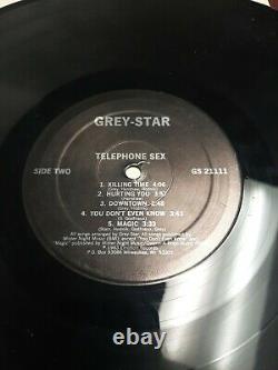 Signed Record Vinyl Super Rare Grey Star Telephone Sex Signed by Ruby Starr VG