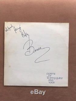 Signed Unique Bruce Janaway Puritanical Odes Vinyl Personal Message On Back