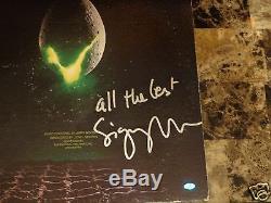 Sigourney Weaver Signed Alien Movie Soundtrack Vinyl Record Film Sci-Fi Horror