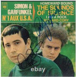 Simon Garfunkel Signed Autograph 45 Paul Simon Art Garfunkel Rare French Record