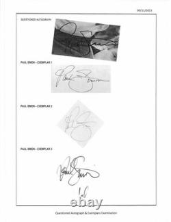 Simon & Garfunkel Signed Autograph Record