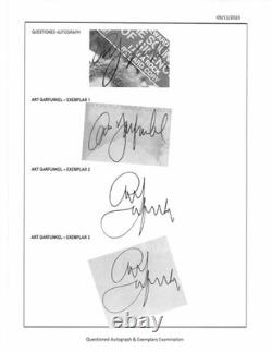 Simon & Garfunkel Signed Autograph Record