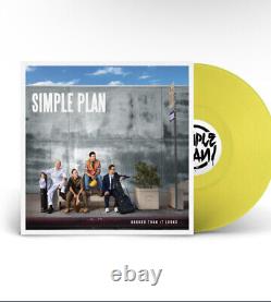 Simple Plan Harder Than It Looks SIGNED Yellow Translucent Vinyl Record LP /400