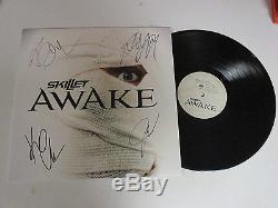 Skillet Autographed Signed Vinyl Album 1 With Signing Picture Proof