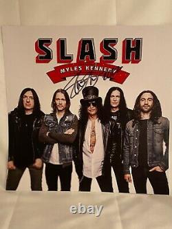 Slash 4 SIGNED Litho Vinyl Myles Kennedy Guns Roses Alter Bridge Axl Auto LP