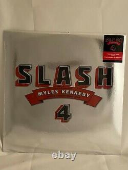 Slash 4 SIGNED Litho Vinyl Myles Kennedy Guns Roses Alter Bridge Axl Auto LP