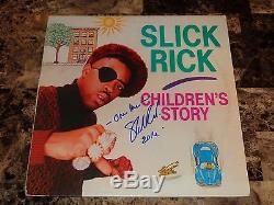 Slick Rick Rare Authentic Signed Vinyl LP Record Children's Story Rap Hip Hop