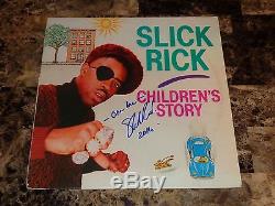 Slick Rick Rare Authentic Signed Vinyl LP Record Children's Story Rap Hip Hop