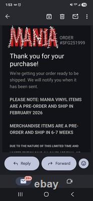Sofaygo Signed Mania Vinyl Sold Out On Website