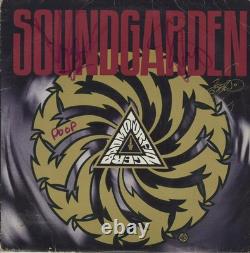 Soundgarden-badmotorfinger Signed Yellow Vinyl Lp Chris Cornell +2 Sigs