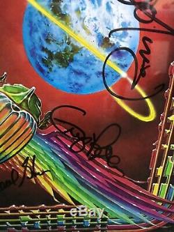 Steve Perry +4 Signed Journey Departure Vinyl Album Custom Matted & Framed