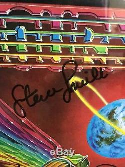 Steve Perry +4 Signed Journey Departure Vinyl Album Custom Matted & Framed