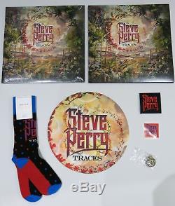 Steve Perry AUTOGRAPHED Traces Deluxe 2 LP FIRE COLORED VINYL (Limited to 700) +