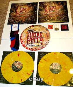 Steve Perry Autographed traces Deluxe fire colored VINYL SIGNED Journey Socks