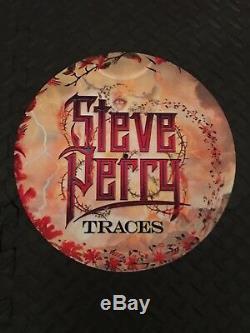 Steve Perry Signed Traces White Marble Vinyl and Turntable Mat, Patch, Key Chain