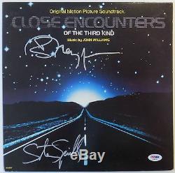 Steven Spielberg & Richard Dreyfuss Signed Vinyl Record Album (PSA/DNA) #S96933