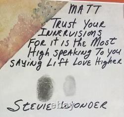 Stevie Wonder Signed Original Fingerpaint Album Vinyl/Record