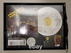 Stryper Band Signed Soldiers Under Command Ltd Ed white vinyl with picks & pass