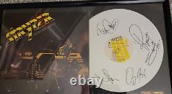 Stryper Band Signed Soldiers Under Command Ltd Ed white vinyl with picks & pass