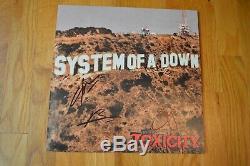 System Of A Down Toxicity Entire Band Autographed Vinyl LP James Spence COA