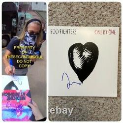 TAYLOR HAWKINS FOO FIGHTERS SIGNED'ONE BY ONE' ALBUM VINYL RECORD withEXACT PROOF