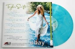 TAYLOR SWIFT SIGNED SELF-TITLED DEBUT ALBUM 2x LP COLOR VINYL RECORD +JSA LOA