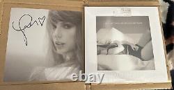 TAYLOR SWIFT THE TORTURED POETS DEPARTMENT Manuscript Vinyl SIGNED Photo withHEART