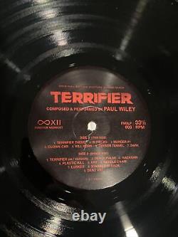 TERRIFIER Original FIRST PRESSING Soundtrack LP VINYL RECORD ALBUM Signed RARE