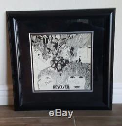 THE BEATLES SIGNED REVOLVER ALBUM VINYL LP WithCOA framed