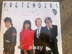 THE PRETENDERS Debut Album SIGNED BY ALL THE BAND Chrissie Hynde