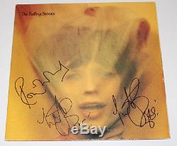 THE ROLLING STONES SIGNED VINYL ALBUM RECORD withCOA CHARLIE WATTS RONNIE WOOD