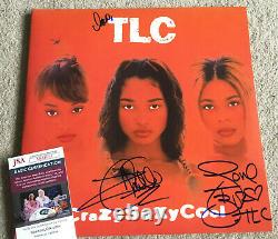 TLC Crazysexycool SIGNED Vinyl Record JSA COA NICE AUTOGRAPHS! SUPER RARE No CD
