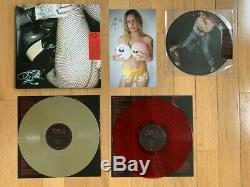 TOVE LO SIGNED PIC LITHO Lady Wood & Blue Lips Gold Red Colored Vinyl Records LP
