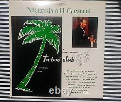 Ta-Boo Club Marshall Grant At James N Peterson's Tropical Vinyl LP Record SIGNED