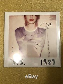 Taylor Swift 1989 Signed Limited LP Pink Colored Vinyl From Website Autograph