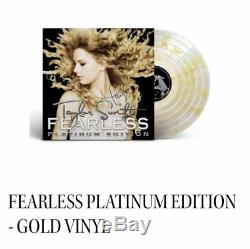Taylor Swift Autograph Signed FEARLESS PLATINUM EDITION Gold LP Vinyl 250 Made