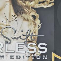 Taylor Swift Autographed Signed Fearless LP Record Vinyl COA Framed