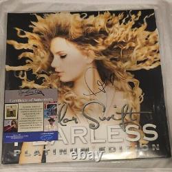 Taylor Swift Autographed Signed Fearless LP Record Vinyl COA Framed