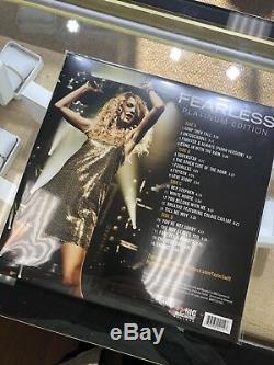 Taylor Swift Fearless Platinum Edition Signed Autographed LP Gold Vinyl Record