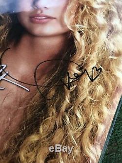 Taylor Swift Hand Signed Turquoise Vinyl Autograph Authentic Sold Out
