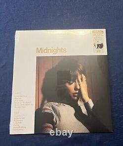 Taylor Swift Midnights Full Set 4 Color Vinyls Signed Photo Sealed In Hand