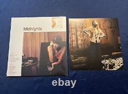 Taylor Swift Midnights Full Set 4 Color Vinyls Signed Photo Sealed In Hand