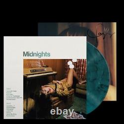 Taylor Swift Midnights Jade Green Edition Vinyl with Hand Signed Photo PREORDER