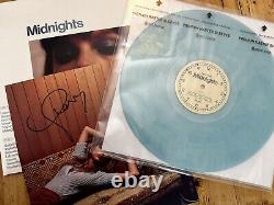 Taylor Swift Midnights Moonstone Blue Vinyl With Hand Signed Photo Insert