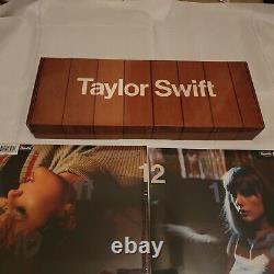 Taylor Swift Midnights Vinyl LP Full Set of 4 with Hand Signed Photo + Clock