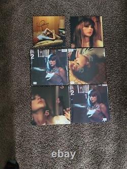 Taylor Swift Midnights Vinyl Set Of 4. 2 Signed Photos 1 with Heart