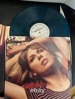 Taylor Swift Midnights Vinyl With Hand Signed Photo Jade Green HEART SIGNATURE