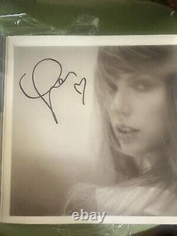 Taylor Swift SIGNED The Tortured Poets Department Vinyl The Manuscript With Heart